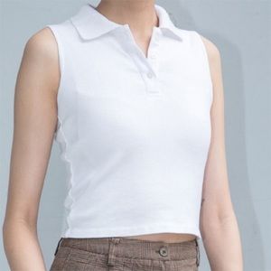 White Polo Tank Top
